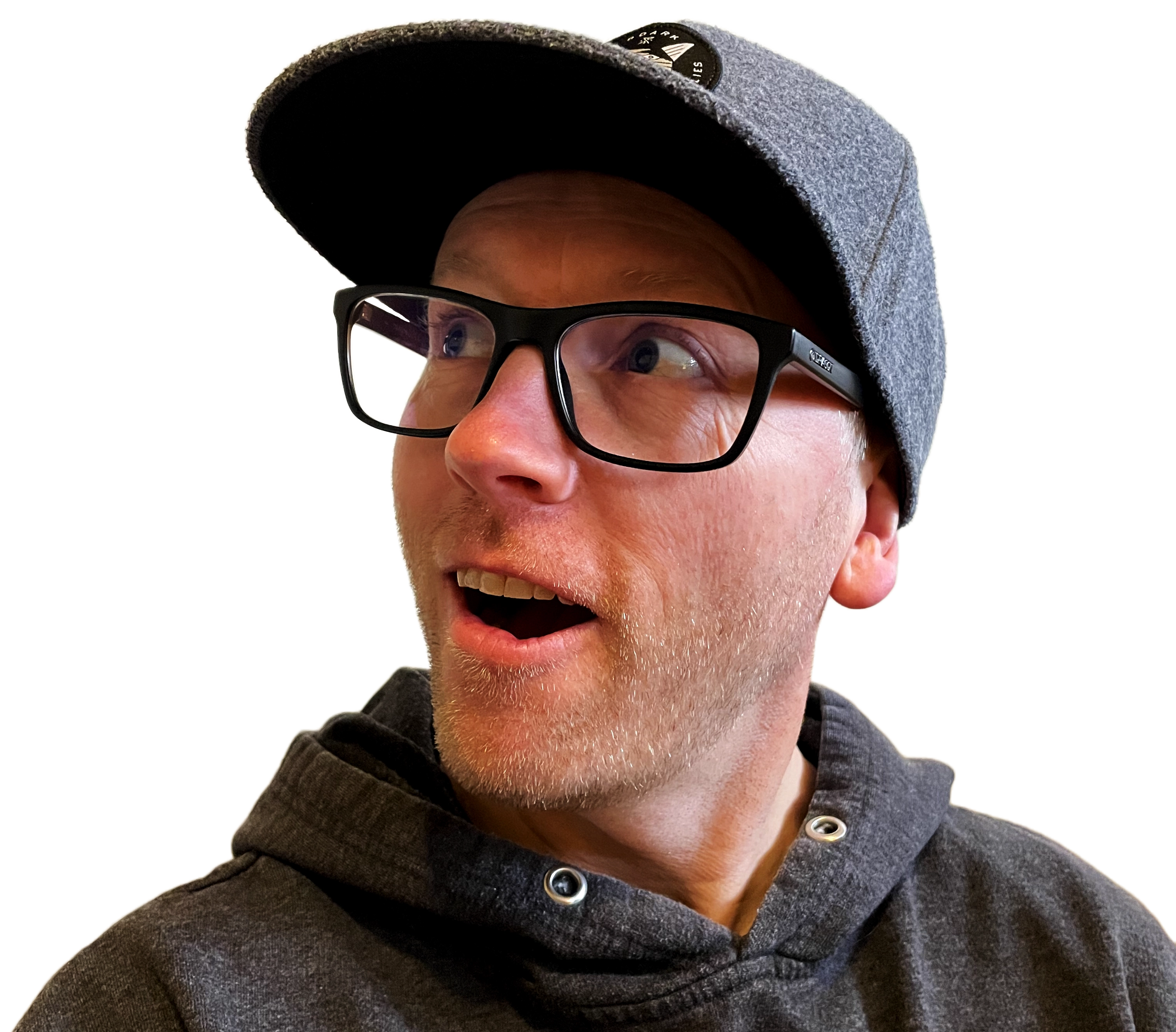 Photo of Jason Florence looking up to the left